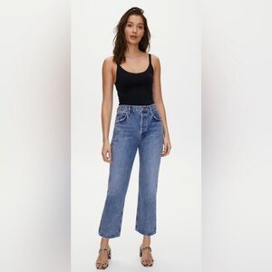 AGOLDE Ripley medium wash blue denim jeans
